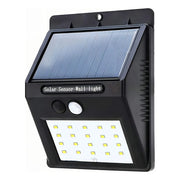 Lámpara Luz Led Exteriores Sensor Movimiento Panel Solar 20l Luz Blanco