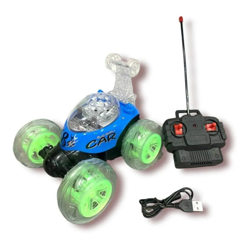 Carro Loco Recargable Control Remoto Acrobacias 360 Juguete