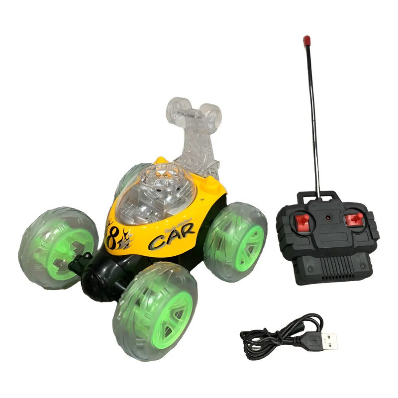 Carro Loco Recargable Control Remoto Acrobacias 360 Juguete