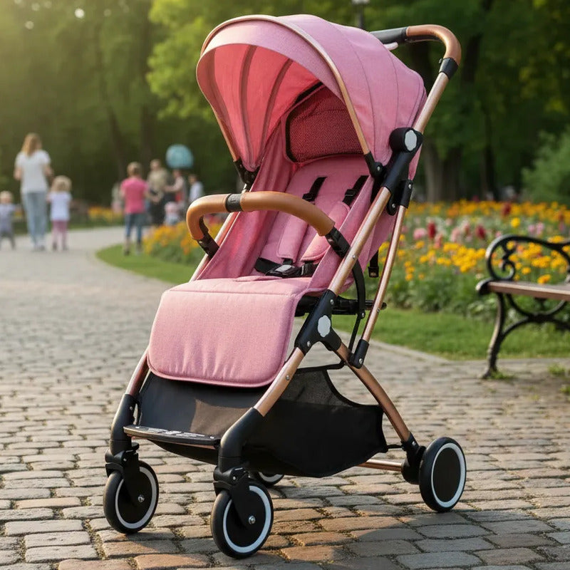 Coche Tipo Maleta Facil Plegable Para Bebe + Toldillo 8005