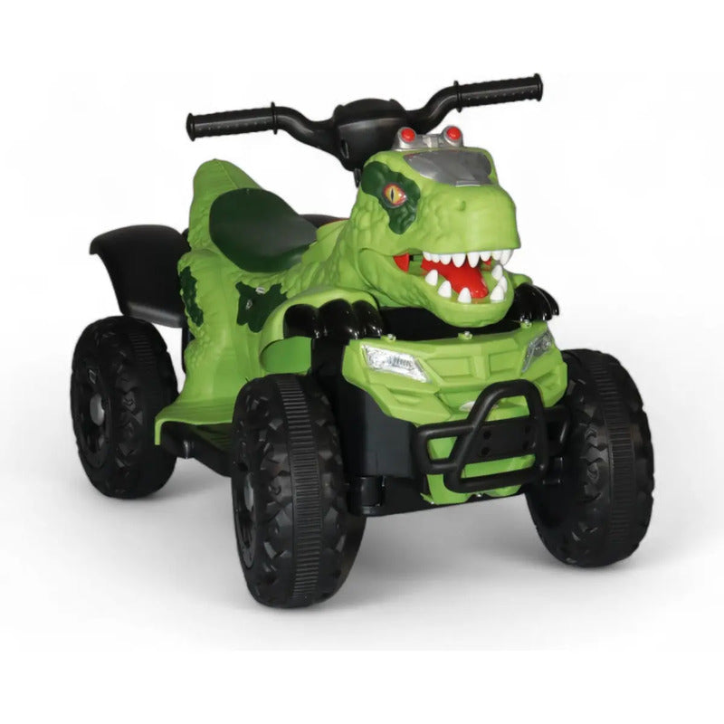 Cuatrimoto Eléctrica Niños Musica Luces Dino Mt003 Color Verde