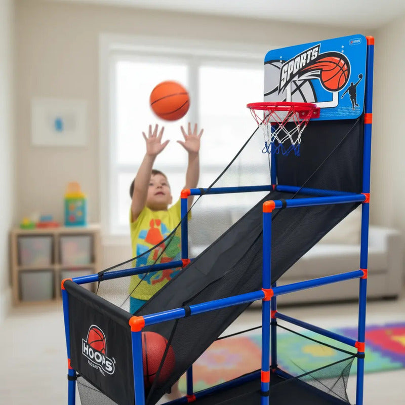 Juego De Baloncesto Arcade Con 1 Pelota E Inflador Para Niño