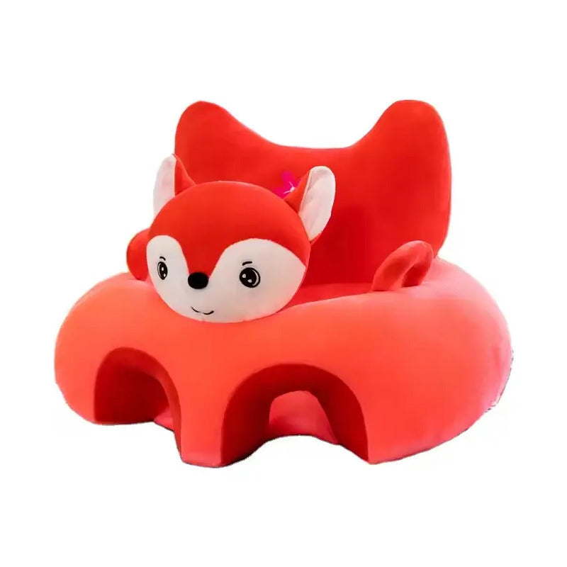 Cojin Planet Home Peluche 2022 De 55cm X 35cm Liso De Zorro Color Rojo -