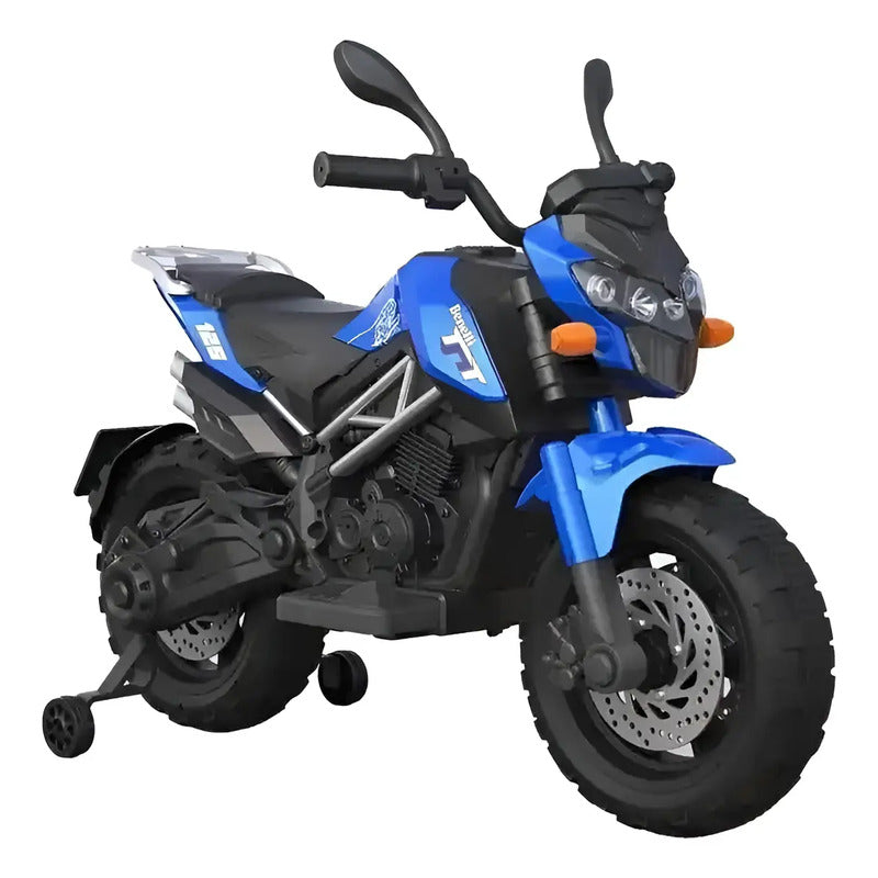 Moto Electrica Cross Llantas Auxliares, 2 A 6 Años,sonidos