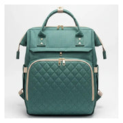 Bolso Pañalera Morral Moderno De Bebe 11519-14 Verde Lisa