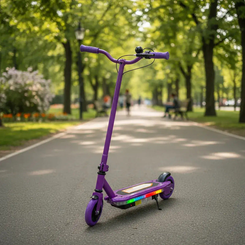 Patineta Scooter Eléctrico Con Luces Kidshop Pt10