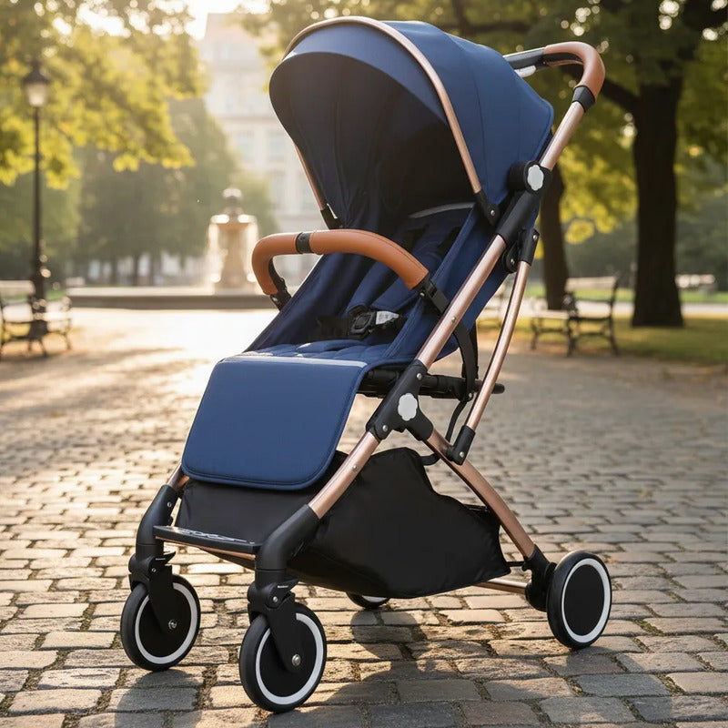 Coche Tipo Maleta Facil Plegable Para Bebe + Toldillo 8005