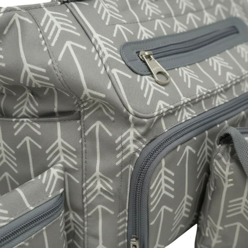 Mochila Pañalera Impermeable Para Bebé Gris 004-gr Gris Claro Nube