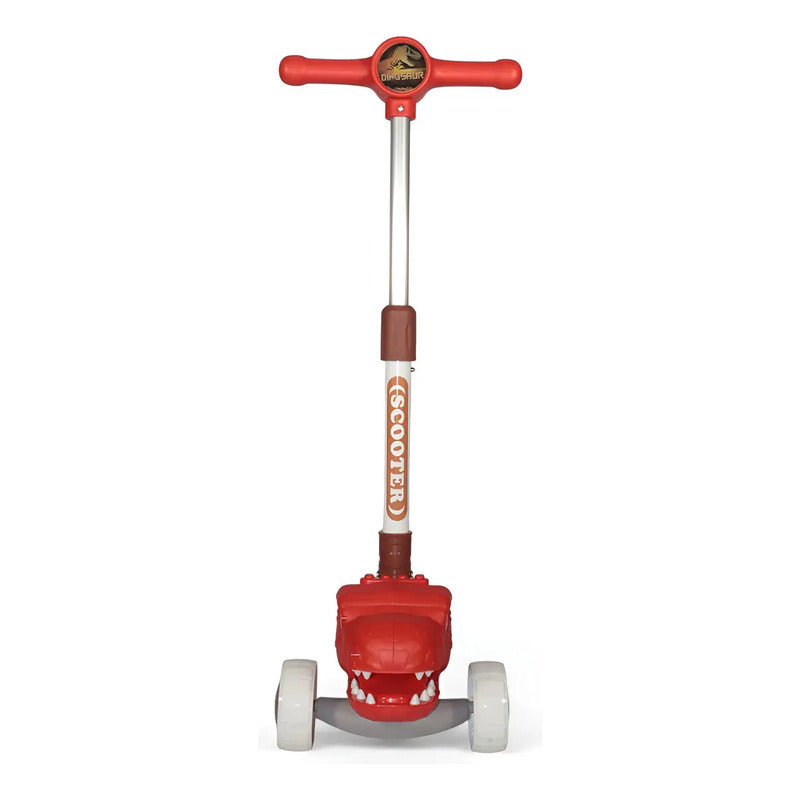 Patineta Scooter Tres Ruedas Dino P740 Color Rojo