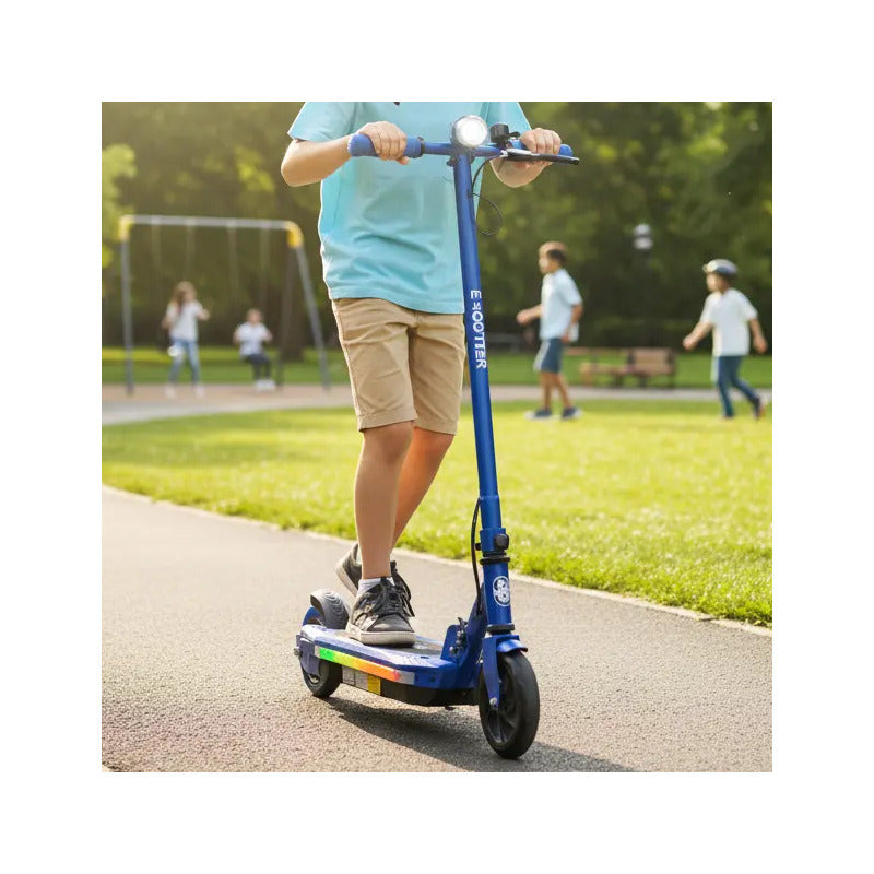 Patineta Scooter Eléctrico Con Luces Kidshop Pt10