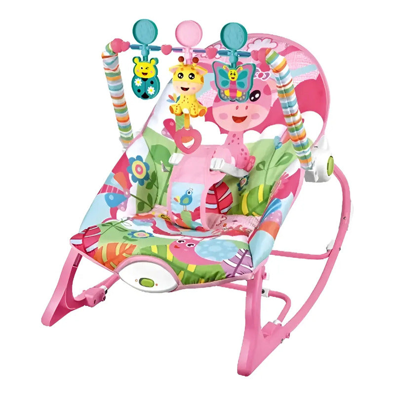 Silla Vibradora Mecedora Musical Niña-niños Baby Rocker Jirafa
