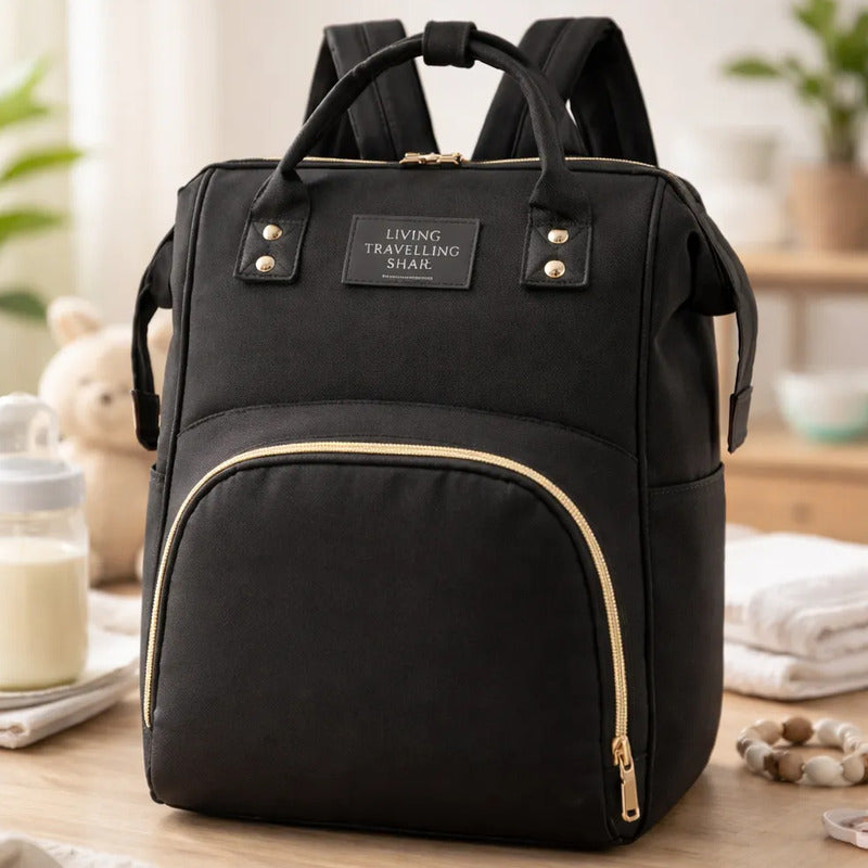 Pañalera Multinfuncional Bebe Mochila Colores Original Hy-1