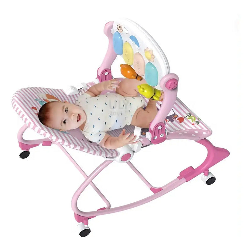 Silla Mecedora Musical Con Ruedas, Piano Musicales 7193