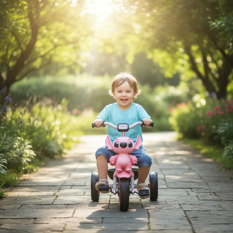 Triciclo Bicicleta Infantil Musical Kidshop 6067 Rosa Chicle