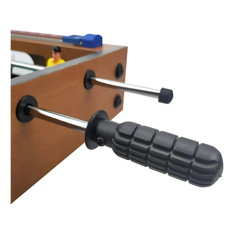 Metegol Mediano 5060 De Madera Juego De Mesa Futbol Niños Tablero Marrón