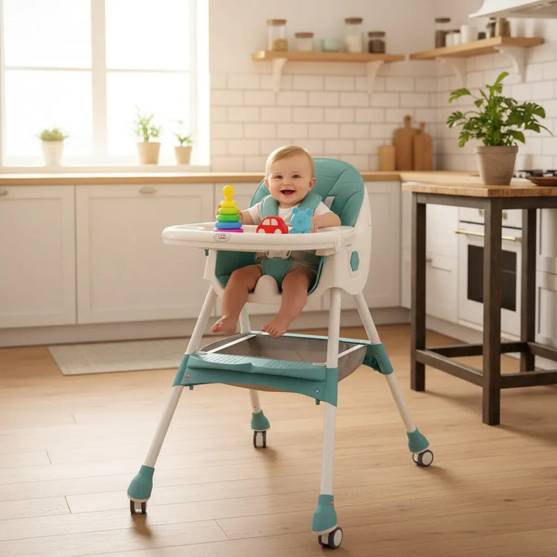 Silla Comedor Juguetes Para Bebe Freno Plegable Con Ruedas