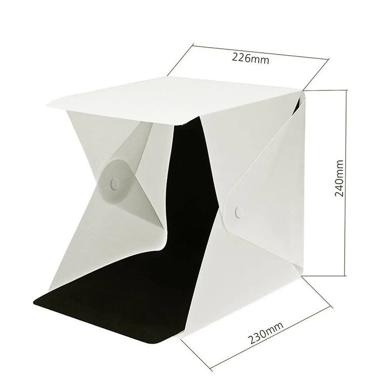 Estudio Fotografico Portatil + 2 Fondos+ Luces Led + Estuche 110v