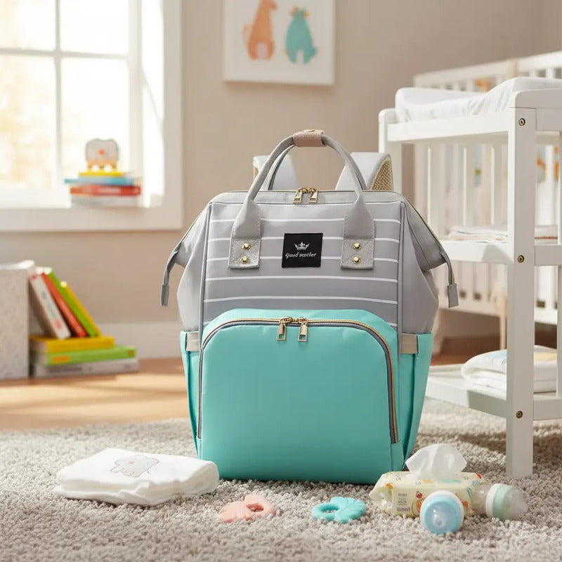 Pañalera Tipo Morral Multiusos Para Bebe Ref 2037