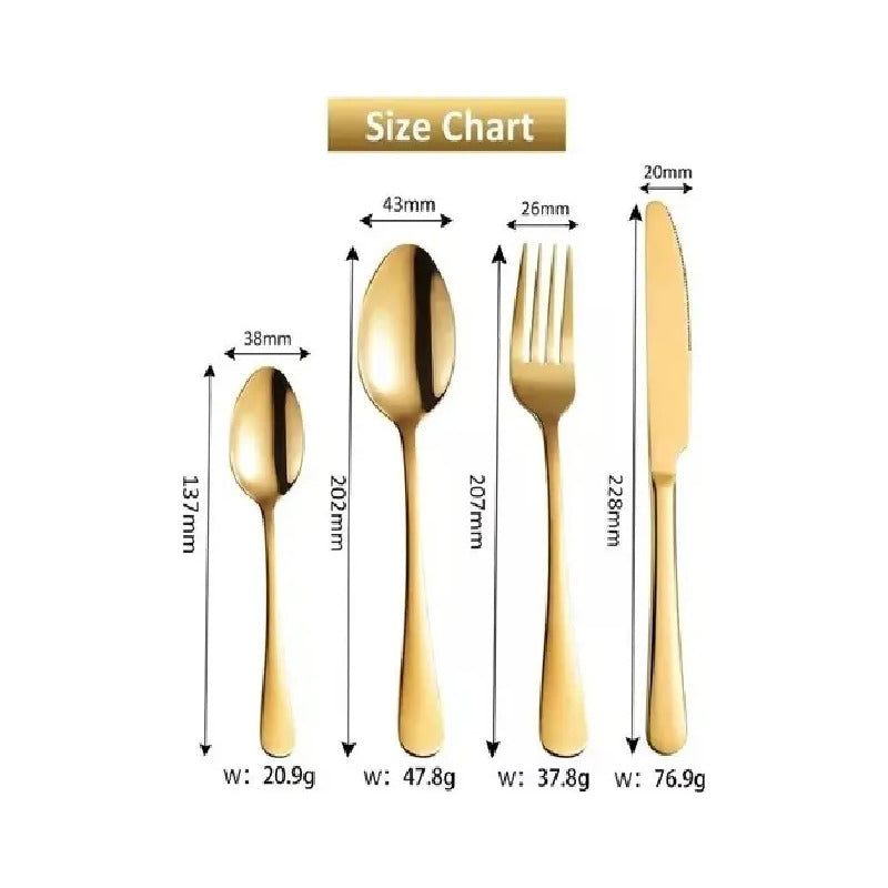 Juego De Cubiertos Acero Inoxidable 9 Puestos 36pcs Estuche