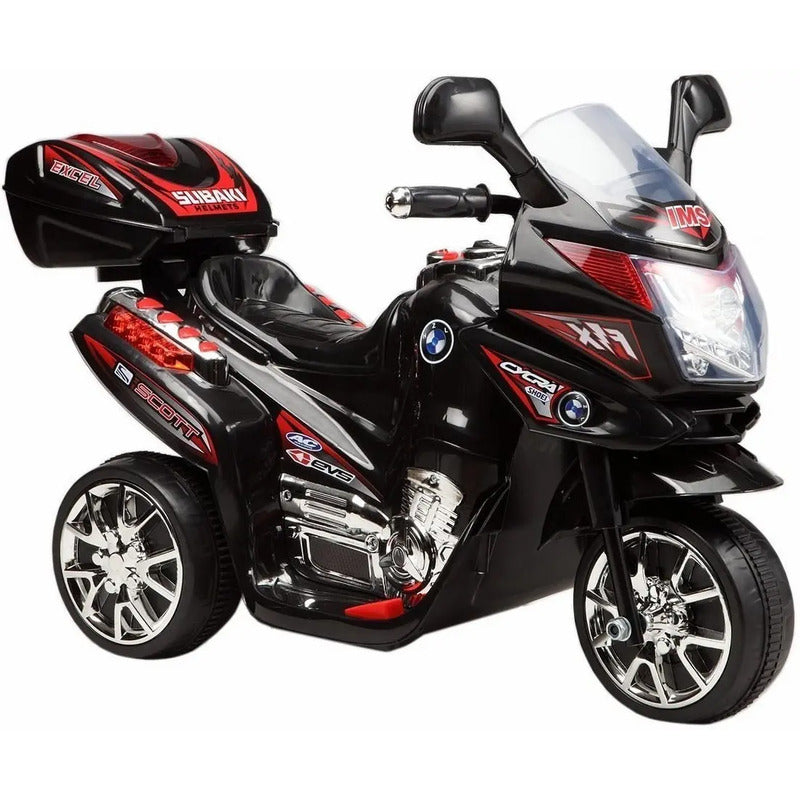 Moto Eléctrica Montable Kidshop 2025 6v 1 Asiento Color Negro 110/220v