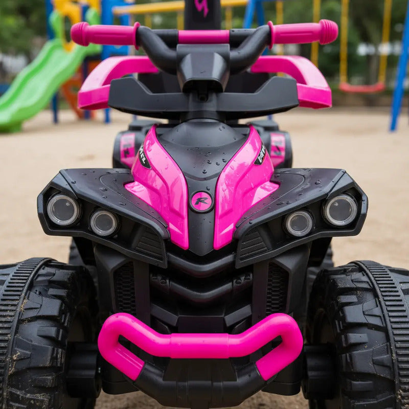 Cuatrimoto Montable Paseador Kidshop Fg-01 Color Fucsia