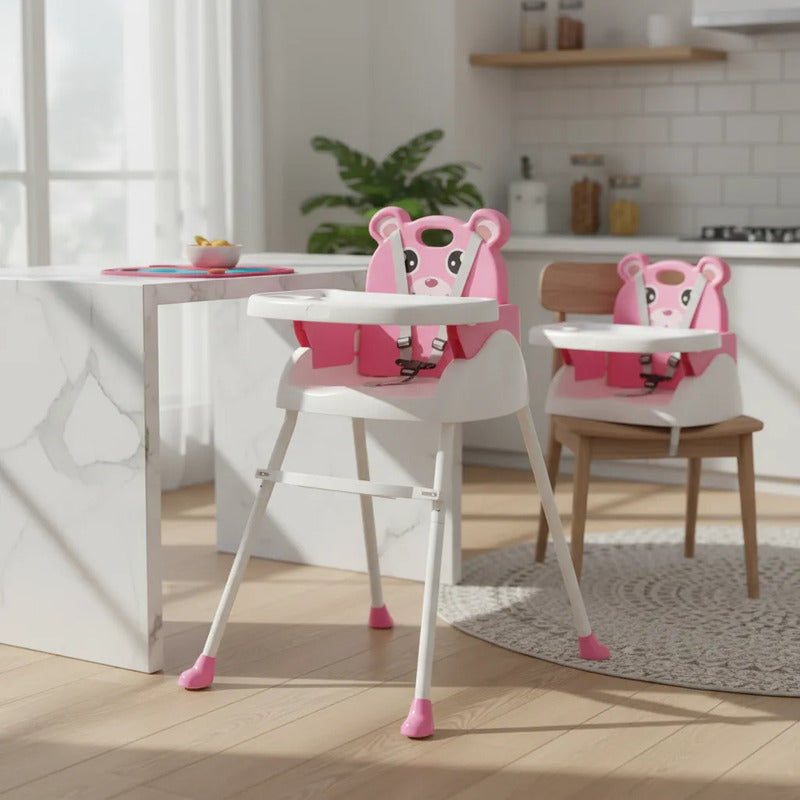 Silla Comedor Para Bebe Portátil Niños 4 En 1