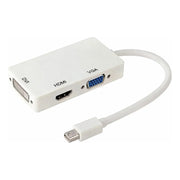 Convertidor Mdp Mini Displayport 3x1 3 En 1a Hdmi Vga Dvi