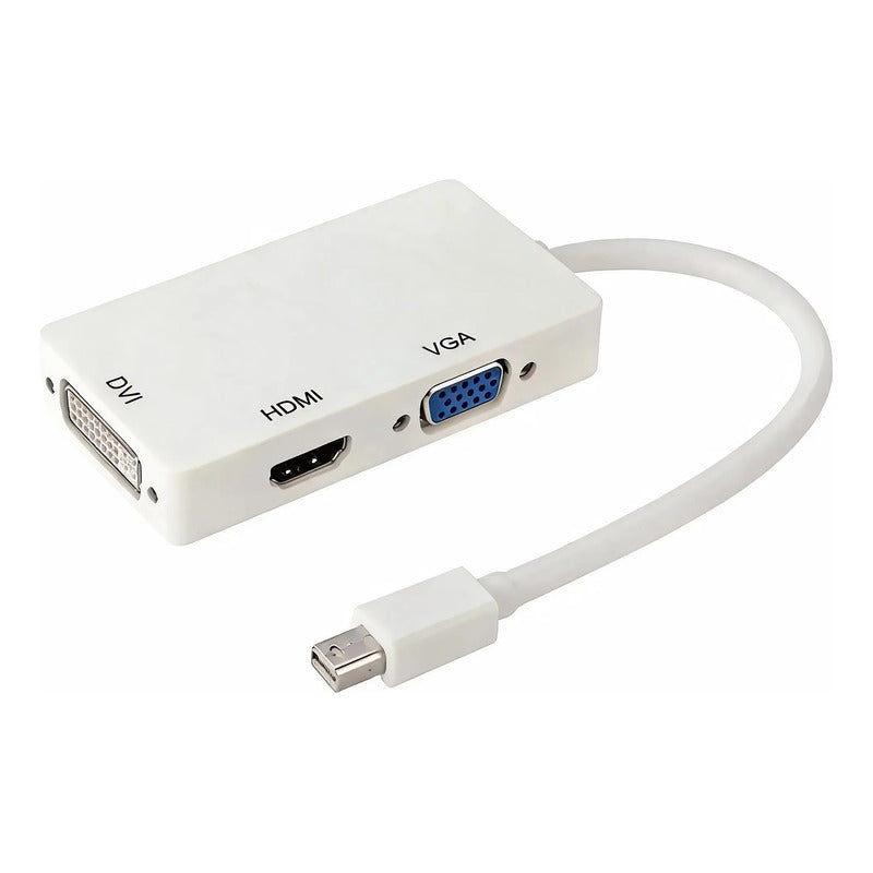 Convertidor Mdp Mini Displayport 3x1 3 En 1a Hdmi Vga Dvi