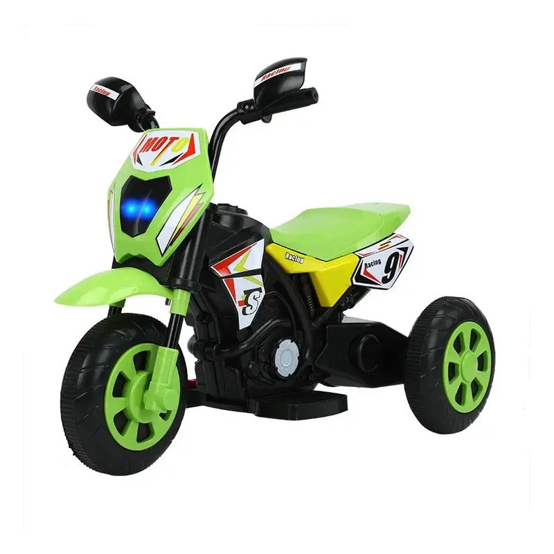 Moto Carro Recargable Electricas Montable 1 A 3 Años Color Verde Voltaje Del Cargador 110v