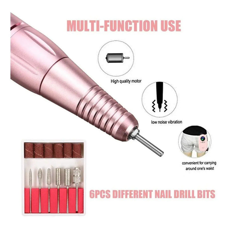 Pulidor De Uñas Recargable Portatil Uñas Acrilicas Gel