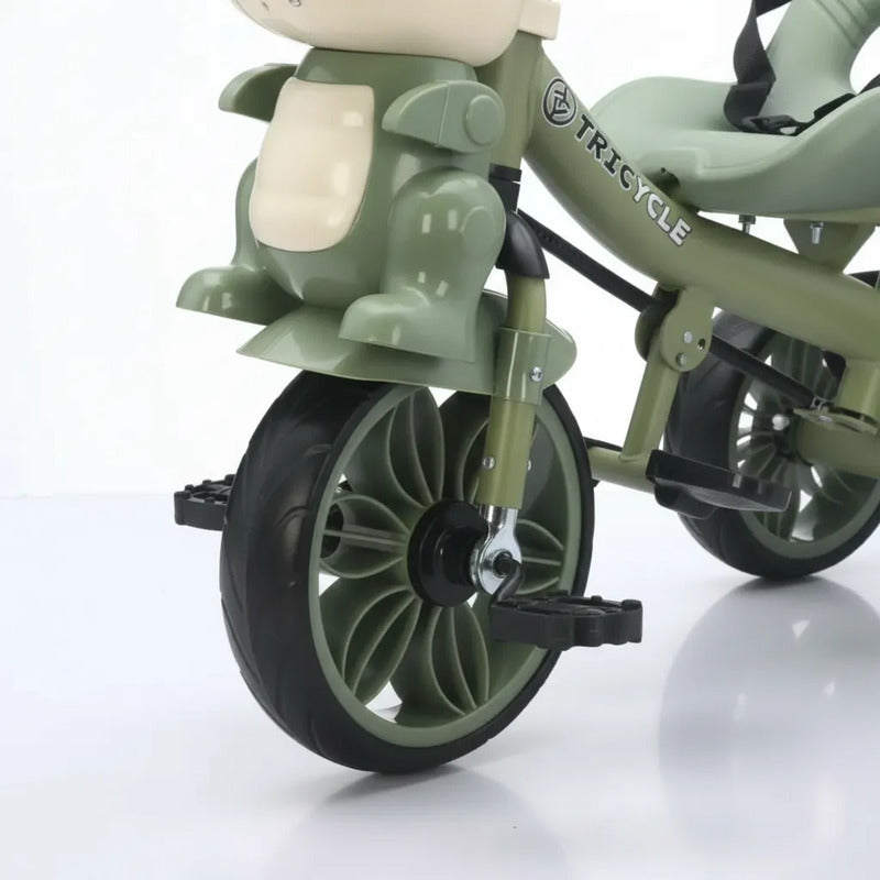 Triciclo Infantil Dinosaurio Con Música Y Cesta Tr-066