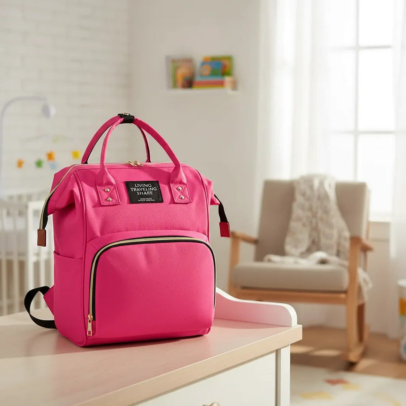 Pañalera Multinfuncional Bebe Mochila Colores Original Hy-1