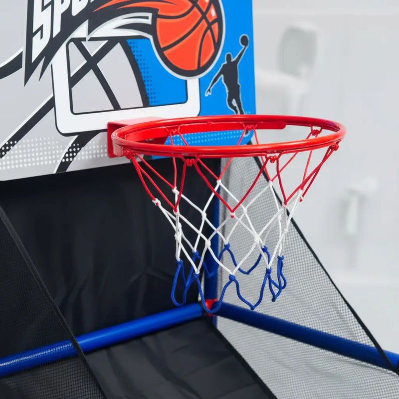 Juego De Baloncesto Arcade Con 1 Pelota E Inflador Para Niño