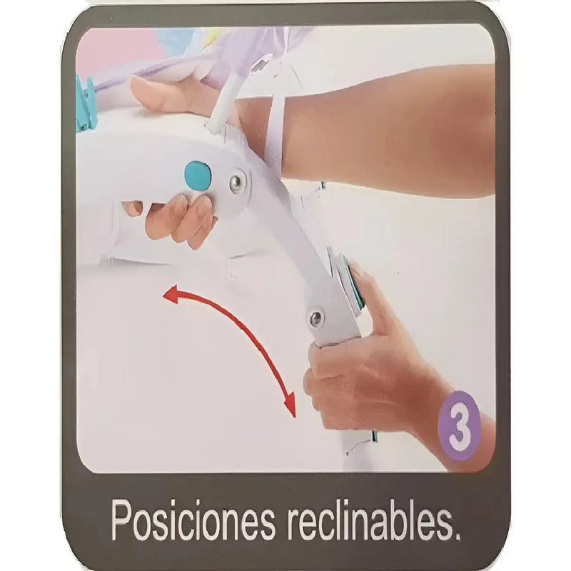 Silla Mecedora Vibradora Crece Conmigo Bebe Con Bandeja Color Zorro