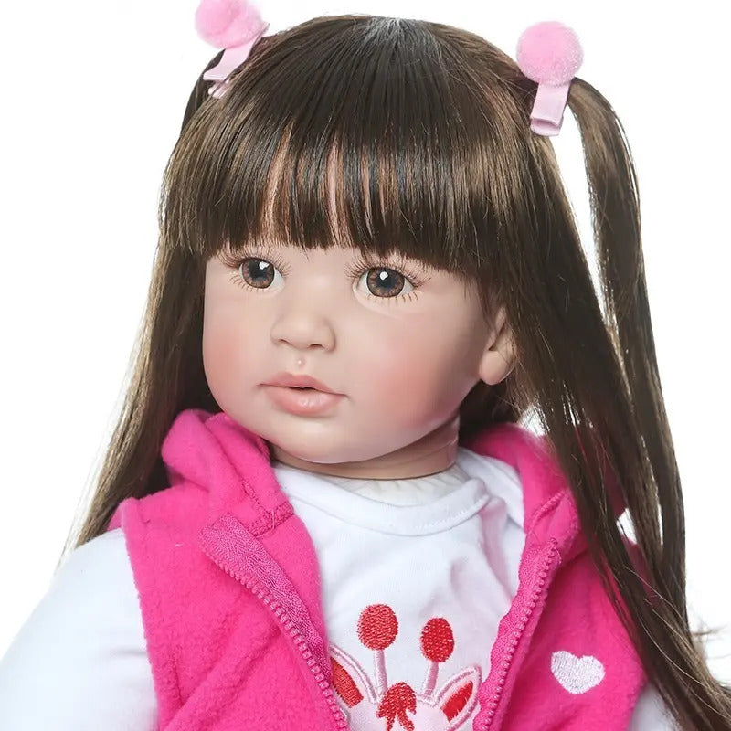 Bebe Aspecto Realista Silicona + Accesorios Jirafa Ggg-22