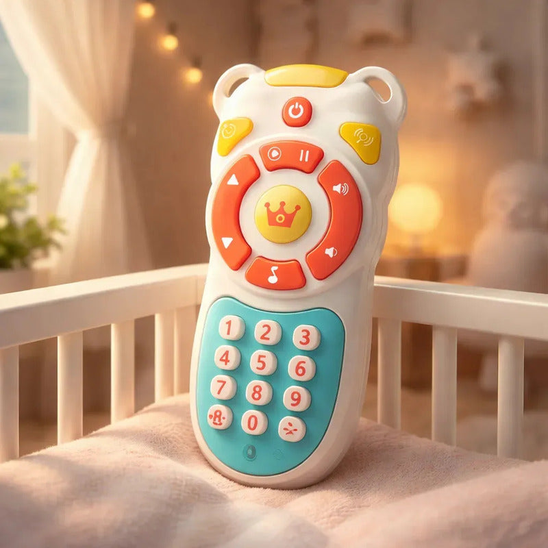 Control Didáctico Huanger Con Sonido Y Luces For Tv Para Bebés Aprende Inglés
