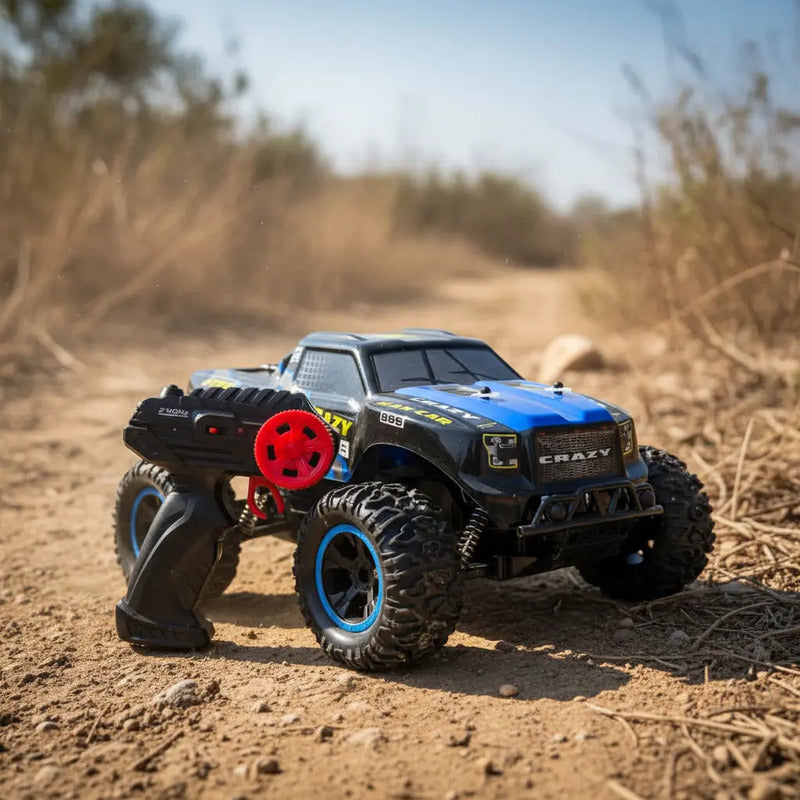 Vehículo De Juguete Con Control Remoto Kidshop Todo Terreno Azul Para Niños Carro