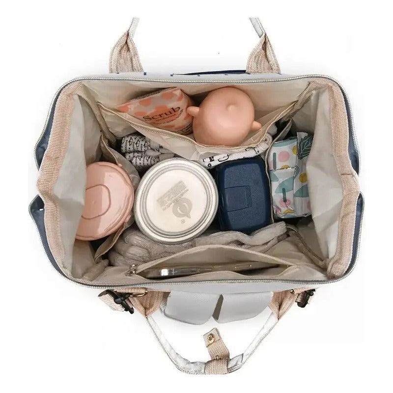 Pañalera Tipo Morral Multiusos Para Bebe Ref 2037