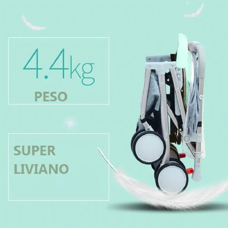 Coche Paseador Para Bebe Tipo Maleta + Toldillo 609-2