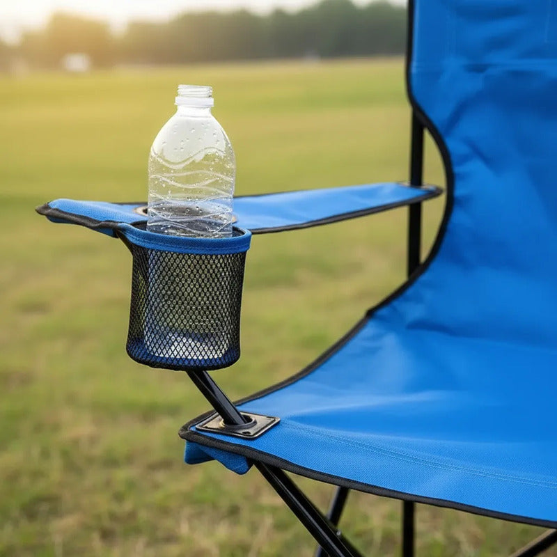 Silla Plegable Con Soporte Para Brazo Camping Parque Playa
