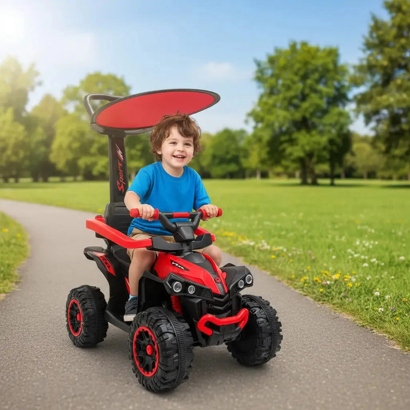Cuatrimoto Montable Paseador Kidshop Fg-01 Color Rojo
