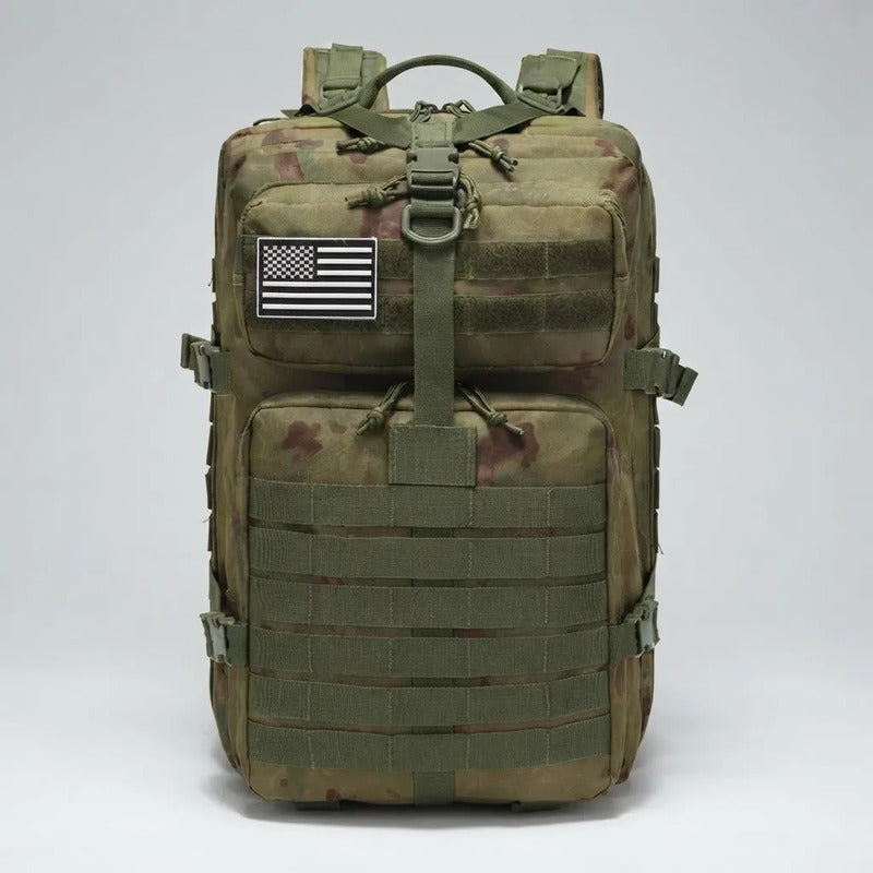 Mochila Maleta Maletin Táctico Militar 40 Litro Verde Musgo Liso