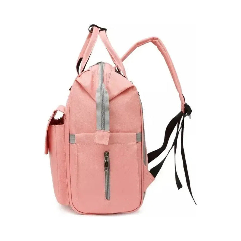 Bolso Pañalera Multifuncional Bebe Mochila Gatico Ref 1403