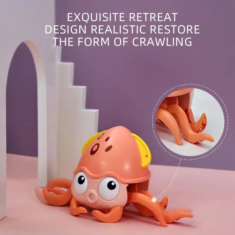 Juguete Interactivo De Pulpo Eléctrico Con Música Y Luces
