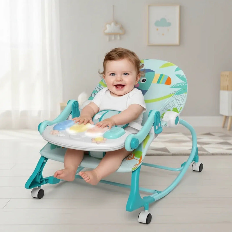 Silla Mecedora Musical Con Ruedas, Piano Musicales 7193