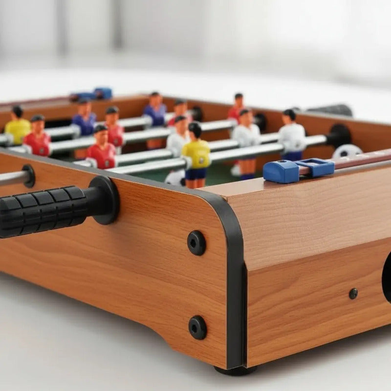 Mini Metegol De Madera Juego De Mesa X5238 Madera