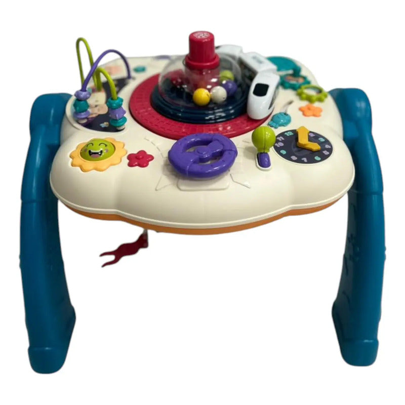 Mesa De Actividades 2en1 Didáctica Y Con Fichas Rt-1258-1 Color Azul Petróleo