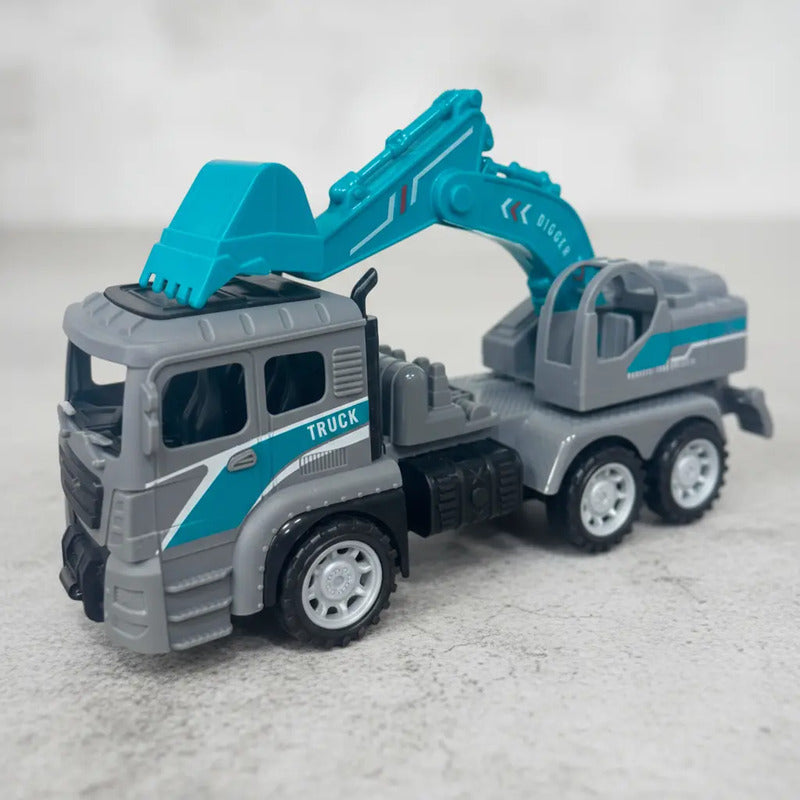 Carro Camión Retroexcavadora Construcción Juguete Niño Zk004
