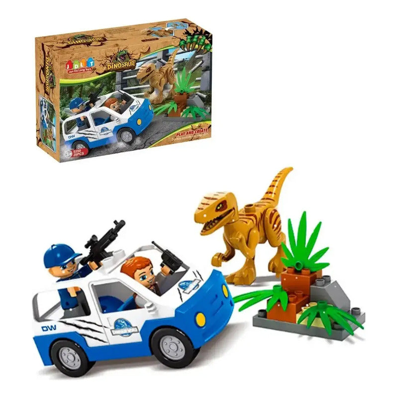 Carro Camión Armable Dino Zk001 Cantidad De Piezas 13 Versión Del Personaje Dino Selva