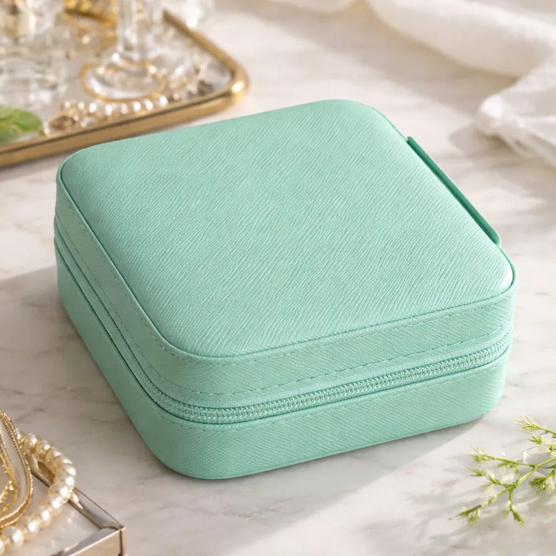 Joyero Organizador Estuche Para Joyería Caja Para Joyas Verd